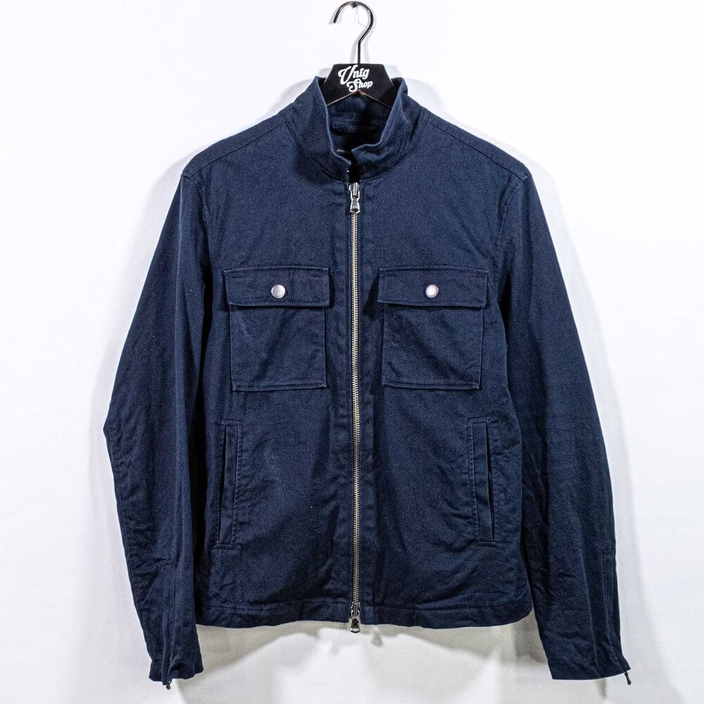 John Varvatos Luxe Zip Jacket Medium Designer Classic Preppy